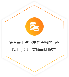 研發(fā)費用占比年銷售額的 5% 以上，出具專項審計報告 